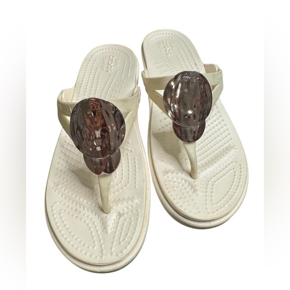 CROCS Shoes - Crocs Sanrah Wedge Sandal Flip Flop